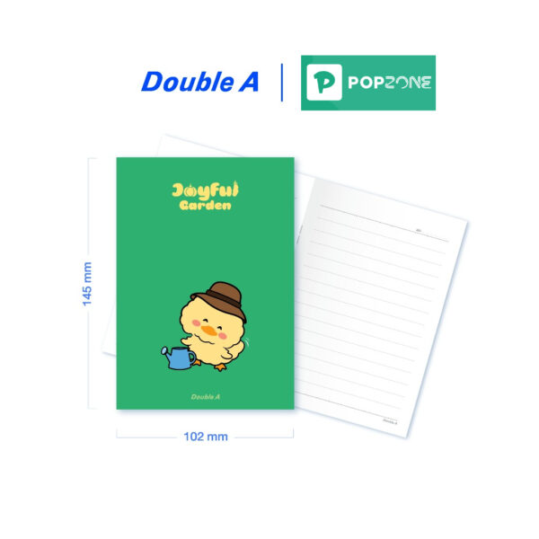 Double A สมุด "Joyful Garden" A6 สมุดพกพาน่ารัก เขียนสบาย! - Image 2