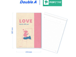 Alternative view of Double A สมุดรายงาน A4 "Piece of Mind" สมุดคู่ใจเพื่อความสงบ เขียนสบาย