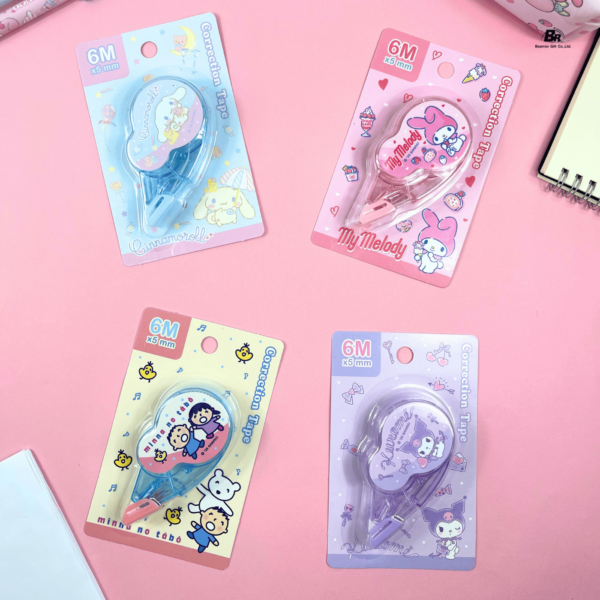 BR เทปลบคำผิด Sanrio / San-X แบบฝาปิด ลบเรียบเนียน ลายน่ารัก - Image 4