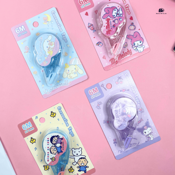 BR เทปลบคำผิด Sanrio / San-X แบบฝาปิด ลบเรียบเนียน ลายน่ารัก - Image 3