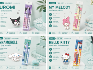 Alternative view of CODE:D ปากกาเจล Sanrio ลิขสิทธิ์แท้ Magic Roll กดเปลี่ยนหน้าได้ หมึกน้ำเงิน 0.5 มม.
