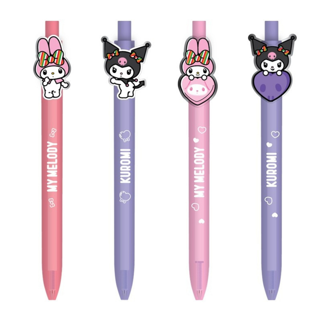 CODE:D เซ็ตปากกาเจลน่ารัก Sanrio ลิขสิทธิ์แท้ ลาย My Melody & Kuromi แพ็กคู่ - Image 3