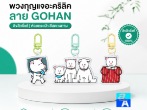 Double A พวงกุญแจอะคริลิค GOHAN ลิขสิทธิ์แท้ ห้อยกระเป๋า แข็งแรงทนทาน