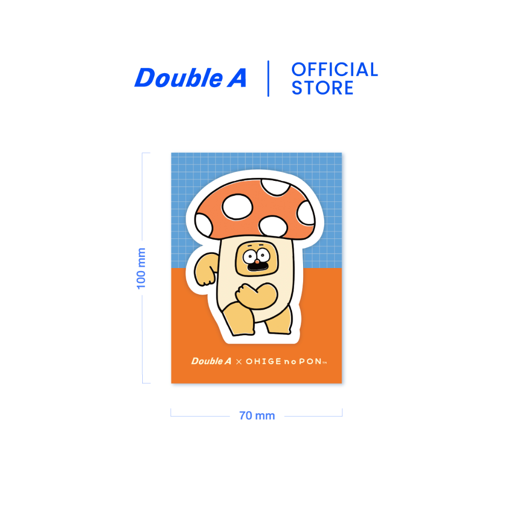 Double A กระดาษโน้ตน่ารักไดคัท ลาย OHIGE no PON ลิขสิทธิ์แท้ - Image 4